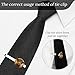Fashion Brown Cow in Glasses Tie Clips for Men 2 Pack Classic Bar Pinch Necktie Tacks Pins for Wedding Business