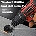 Titanium Drill Nibbler Sheet Metal Cutting Tool, Sheet Metal Cutter, Metal and Vinyl Slitter, Electric Drill Shears Attachment Cutter Nibbler for Iron, White Sheet, Copper, Sheet Metal Cutter (1PC)