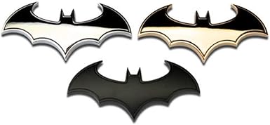 2 Adesivi Auto 3D Pipistrello Cromato - Decorazione Acciaio Inox - Foto 8