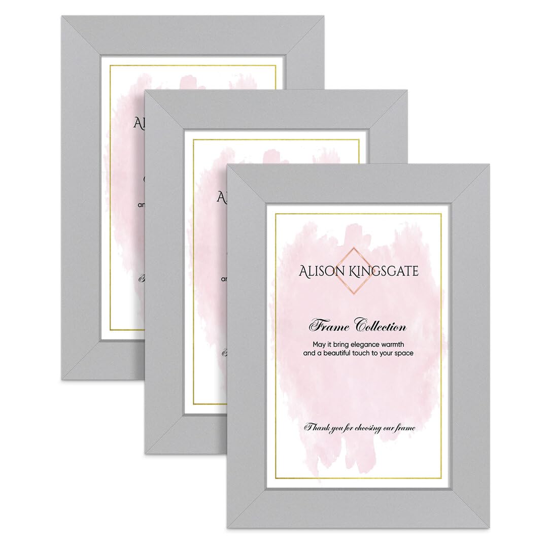 Alison Kingsgate 5X3.5 Silver Picture Frame for Photo - Pack of 3 — image 1