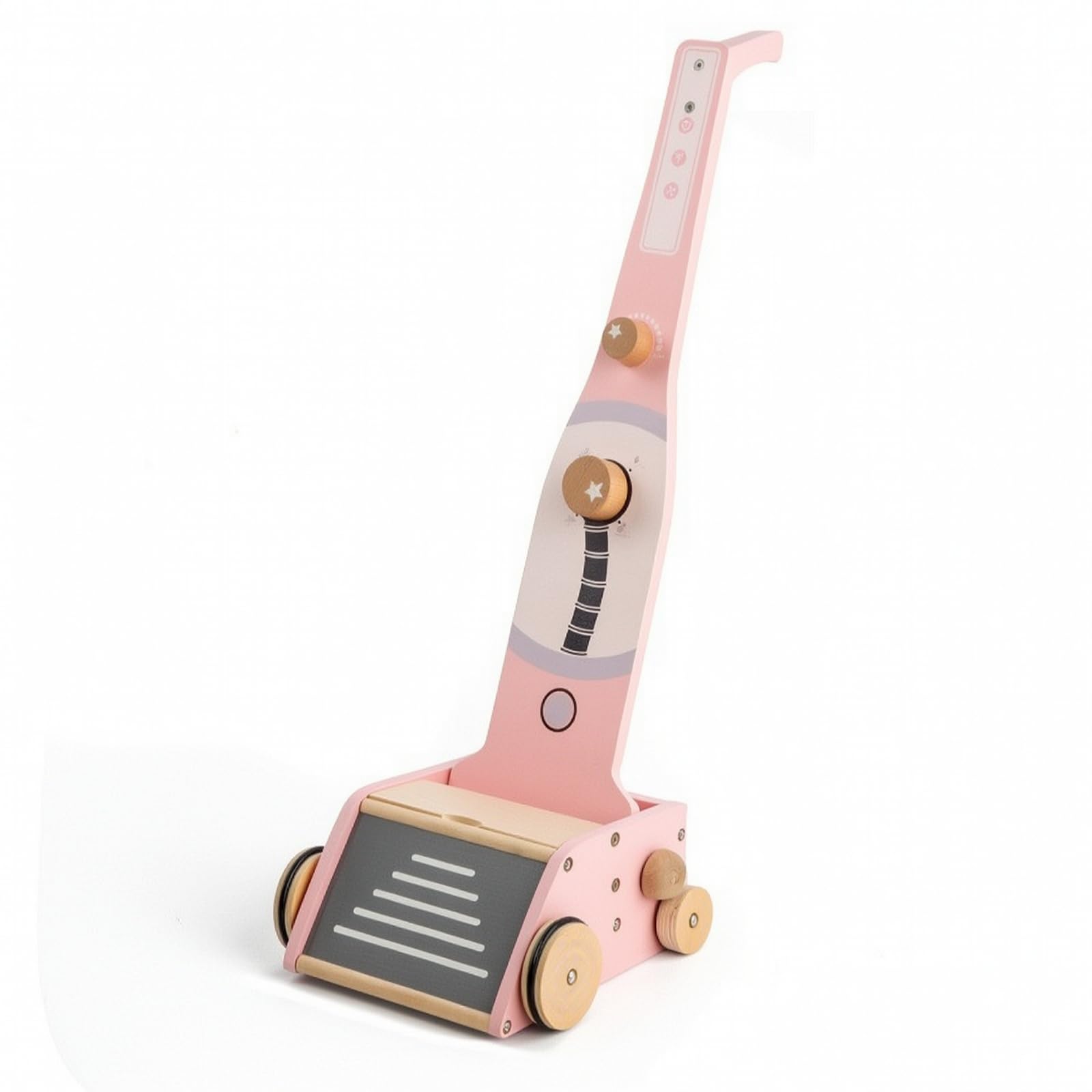 kowaku Aspiradora Vertical Juguete Didáctico Aspiradora Juguete Realista Juego Limpieza Infantil para Niños , Rosa