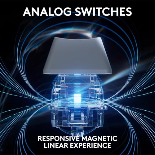 Image of Logitech G PRO X TKL Rapid (Tenkeyless) Wired Gaming Keyboard: Magnetic Analog Switches with Rapid Trigger, Lightsync RGB, Detachable USB-C Cable, Volume Roller & Media Buttons - White