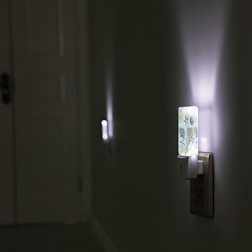 Miniatura 6 de Luz nocturna de estrella de mar enchufable, luces nocturnas LED con sensor de anochecer a amanecer, lámpara de noche para niños y adultos para