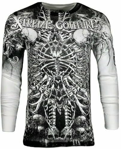 Xtreme Couture by Affliction Men's Thermal Shirt Catacombs