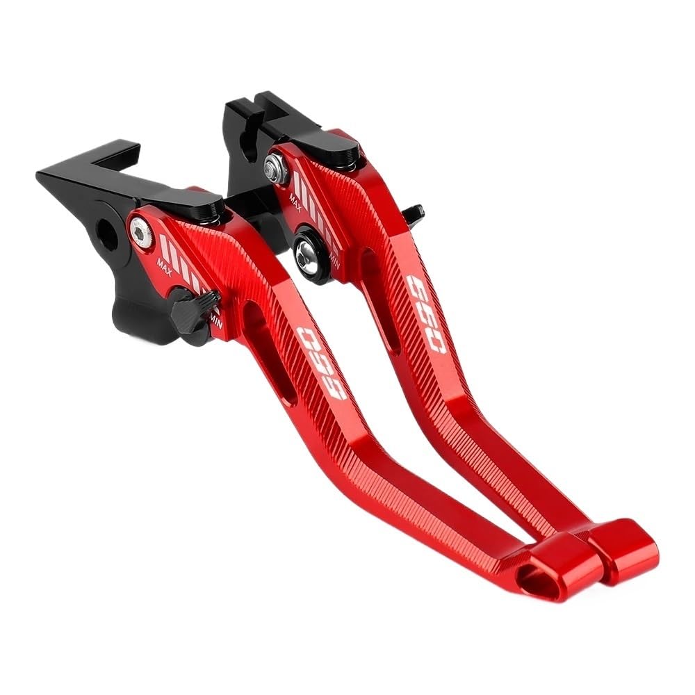 Beqlxta Red Brake Clutch Adjustable Lever​ Motorcycles Cnc Aluminum Handlebar For For Trident 660 For Trident660 2021 2022 Adjustable Short Brake Clutch Levers(Red)
