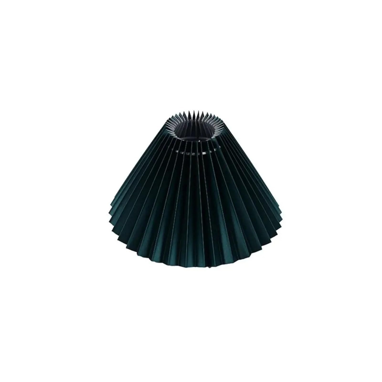 Luxemetals Dark Green Pleated Lampshade For E27 Bulbs - Minimalist Chandelier Cover For Home Decor(Dark Green)