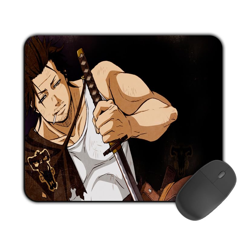 Image of Printed Design Mouse Pad Yami with Sword (200MM X 240 X 3MM) Enhance Gaming and Work Performance Comfortable and Precise Non-Slip Water Proof Black Clover Mouse Pad.