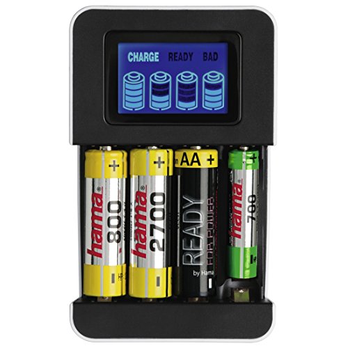 Hama oplader voor AA en AAA batterijen (losse lader met intelligent laadproces, automatische uitschakeling, LCD-display… - Afbeelding 3