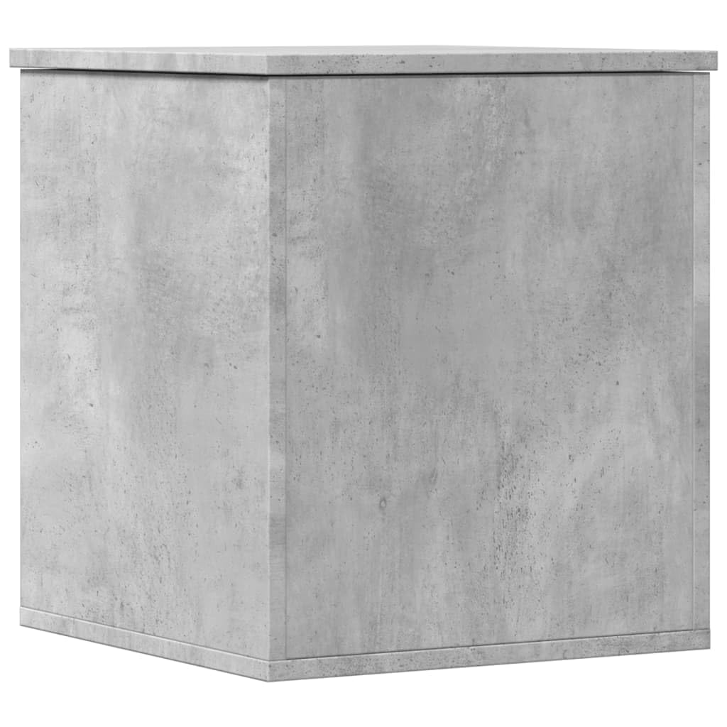 vidaXL Storage Box, Storage Chest for Hallway Living Room, Toy Box with Lid, Blanket Box for Clothes, Trunk, Concrete Grey Engineered Wood