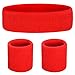 Favofit Headband/Wristbands for Women Men Girls Boys for Gym Workout & Yoga, 3 Piece Set, Super Comfy Sports Sweatbands for Football Baseball Basketball Soccer Tennis, Sweat Out of Your Eyes & Wrists