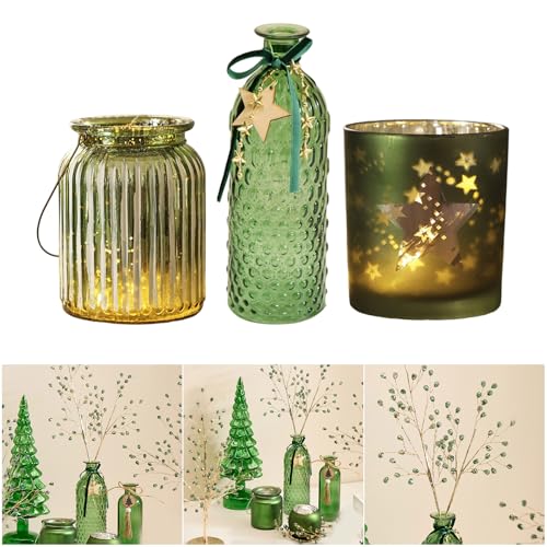 Vases en verre pour décoration de table à manger et étagère - 3