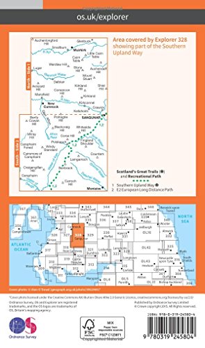 OS Explorer Map (328) Sanquhar and New Cumnock