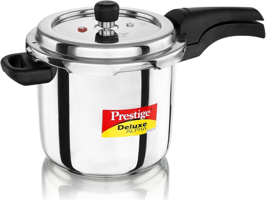 Amazon.com: Prestige Deluxe Alpha Svachh Stainless Steel Pressure Amazon.com: Prestige Deluxe Alpha Svachh Stainless Steel Pressure