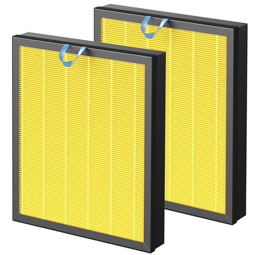 2 Pack Vital 200S Pet Care Replacement Filter for LEVOIT Vital 200S and Vital 200S-P Air Purifier, 3-IN-1 HEPA and High-Efficiency Activated Carbon Filter, Vital 200S-RF-PA (LRF-V201-YUS), Yellow