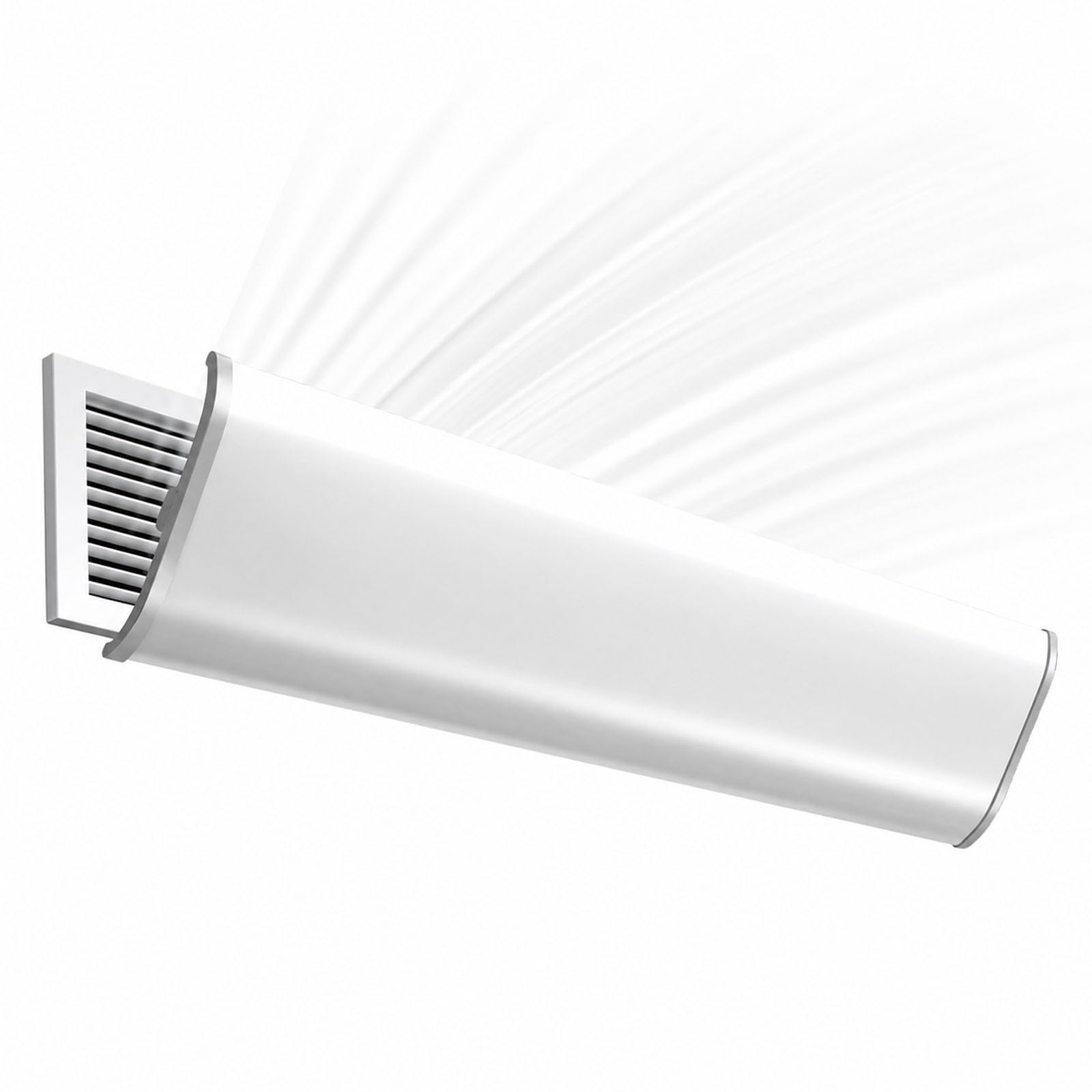 WAMJ AQDY Air Conditioner Deflector for Central AC Registers, 180 Degree Adjustable AC Vent Deflector, Hook-On Airflow Redirector, Helps Prevent Direct Blowing(80cm/31.5in)