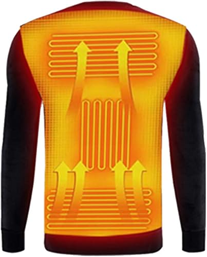 Ropa interior térmica térmica lavable con aislamiento térmico de manga larga con pantalones batería no incluida