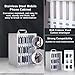 SBCWH Stainless Steel Cell Phones Storage Cabinet, 12/24/36/48/60 Slots Cell Phone Locker with Handle and Security Lock, Freestanding/Wall-Mounted, for Classroom Office Gym(22x19x25cm)