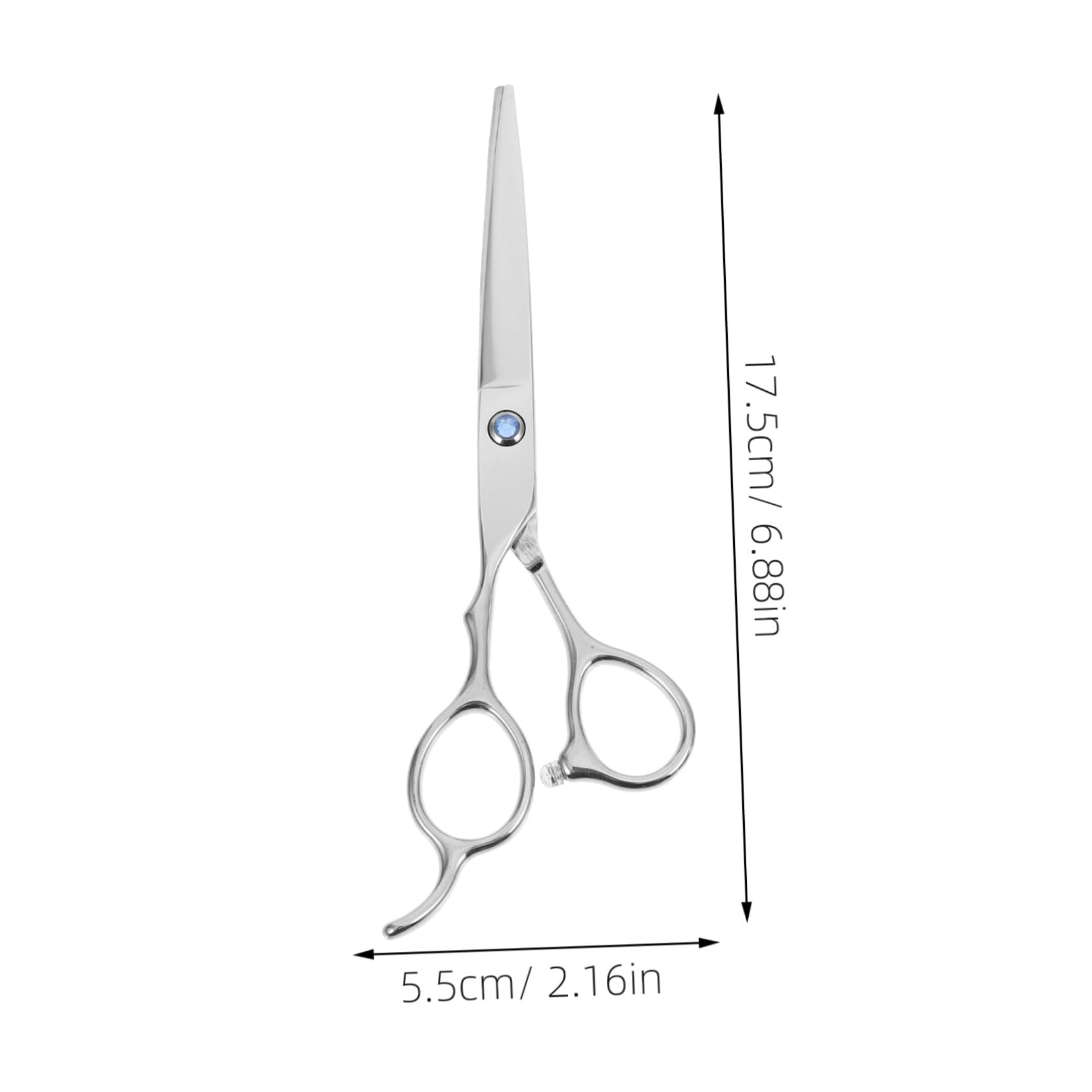 PLAFOPE Juego de Tijeras de Corte de Pelo para Zurdos 2 Piezas 6 Pulgadas Acero Inoxidable Plateado Profesional Peluquería Barbería Uso Ergonómico Seguro