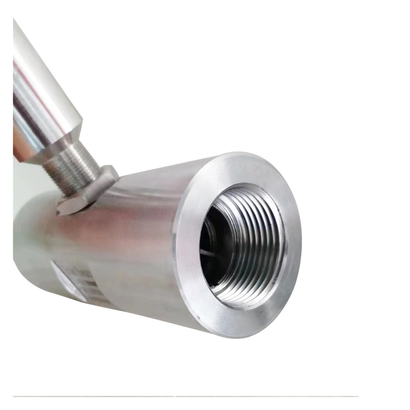 Medidor de caudal de fluido electromagnético con sensor de caudal de turbina, conexión de rosca interna, acero inoxidable 304 Garantizar la estabilidad(DN32)