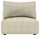 kivik sofa cama 2 plazas Diseño moderno Eiffel Textile Kivik Funda de Sillón, Algodón, Marfil, 55x195x3 cm
