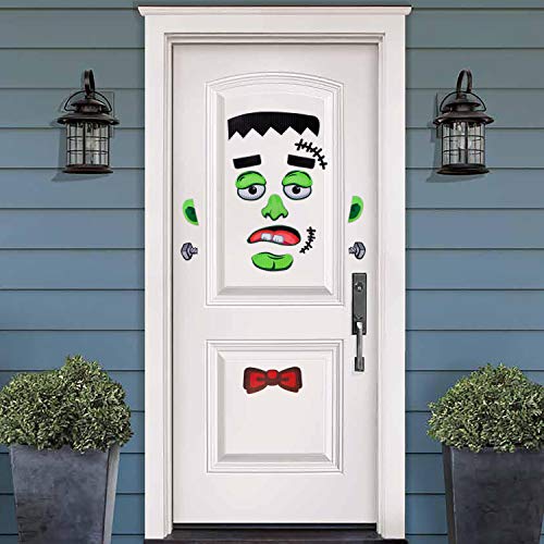 Halloween Refrigerator Magnets Decorations - Reflective Monster Frankenstein Hallowmas Garage Fridge Kitchen Cute Funny Party Supplies Decor #TOP6