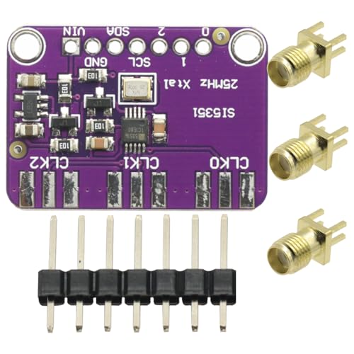 dc 3v-5v si5351a si5351 i2c clock generator breakout board module signal generator clock 8khz-160mhz for arduino