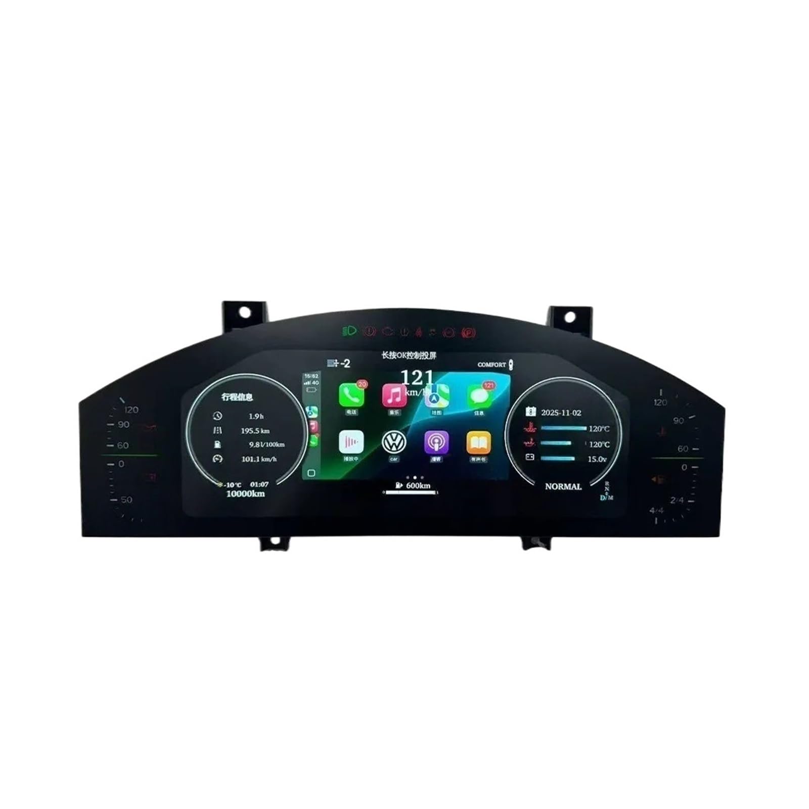 Velocímetro con Carplay para Porsche Cayenne 2002-2009 y cuadro de instrumentos LCD 6