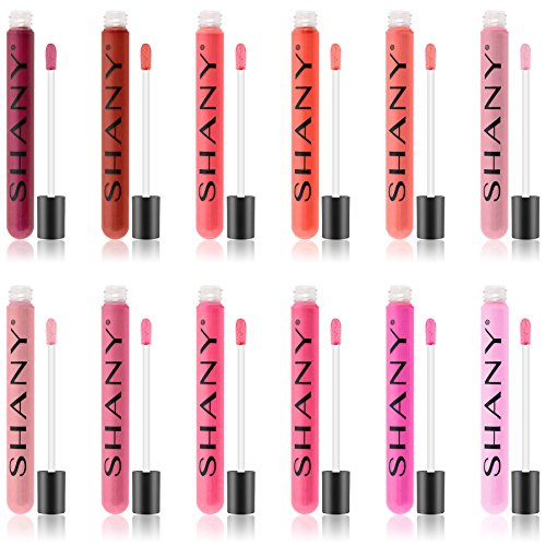 Shany The Wanted Ones - 12 Piece Lip Gloss Set With Aloe Vera And Vitamin E #TOP4