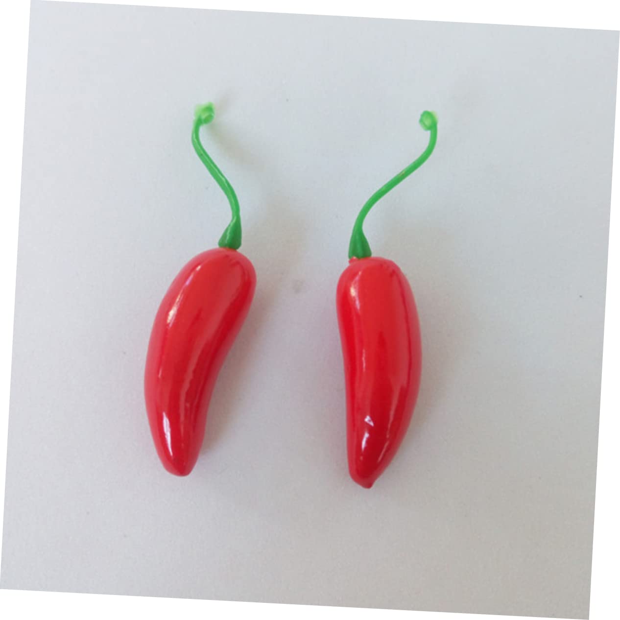 MAGICLULU 4 Set Artificiale Caldo Piccolo Peperoncino Peperoni Finti Mini Peperoncini Piccanti Finti Falso Chili Impostore Minuscolo Finto Rosso Schiuma 100 Pezzi*4