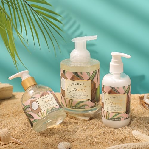 Image of ROMIIE ZOI Foaming Hand Soap, Coconut, 500ml / 16.8fl.oz | With Gift Box, Gentle cleansing, nourishes skin without drying