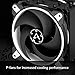 ARCTIC Freezer 34 Esports Duo - Tower CPU Cooler with BioniX P-Series case Fan in Push-Pull, 120 mm PWM Fan, for Intel and AMD, LGA1700 Compatible - White