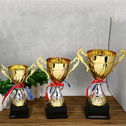 NUOBESTY Prêmio de Ouro da Trophy Cup para Competições Esportivas Metal Gold Trophy Cups Party Award
