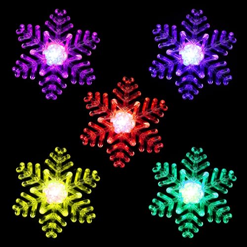 Lurrose 5pcs Snowflake Light - Image 3