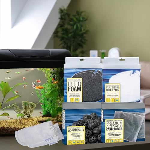 Image of Magniflow 220 /160 Canister Filter Rite-Size S Replacement Filter Media Kit, Including Gokul Brands Mesh Bags(Filter Media Balls, Carbon Bags, Polishing Pads, Filter Foam)