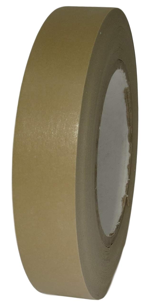 GGR Supplies T.R.U. KFT Writable Kraft Flatback Box Sealing- Packaging Paper Tape Coated with A Pressure Sensitive Adhesive. 60 Yards (Tan, 1 in.)