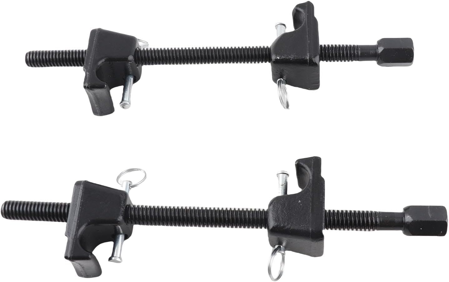 Heavy Duty 2 Pack Coil Spring Compressor Tool for Macpherson Strut Repair - CR V and CR40 Steel Construction - Adjustable Universal Strut Spring Compressor Set with Plastic