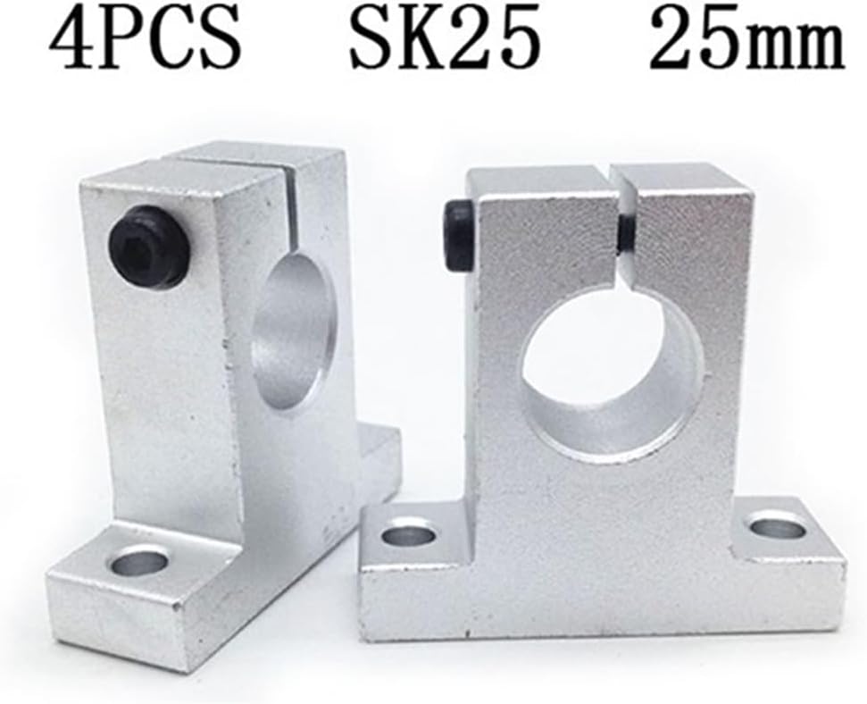 4pcs SK25 25mm Shaft Support Linear Shaft Support Linear Rod Router SH25A