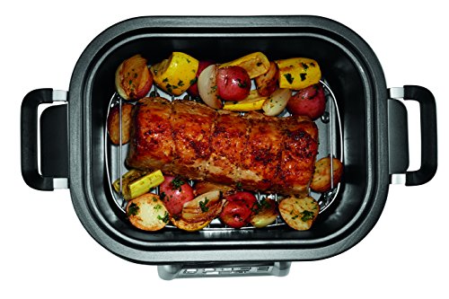 Crock-Pot 6-Quart 5-in-1 Multi-Cooker with Non-Stick Inner Pot, Stainless Steel, SCCPMC600-S