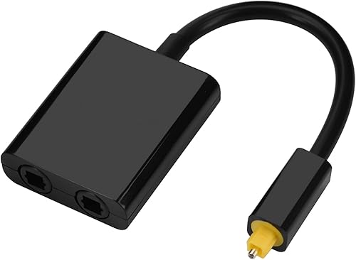 Zerone Divisor óptico de la fibra de Digitaces Toslink, 1 en 2 hacia fuera Toslink cable óptico del adaptador de audio digital