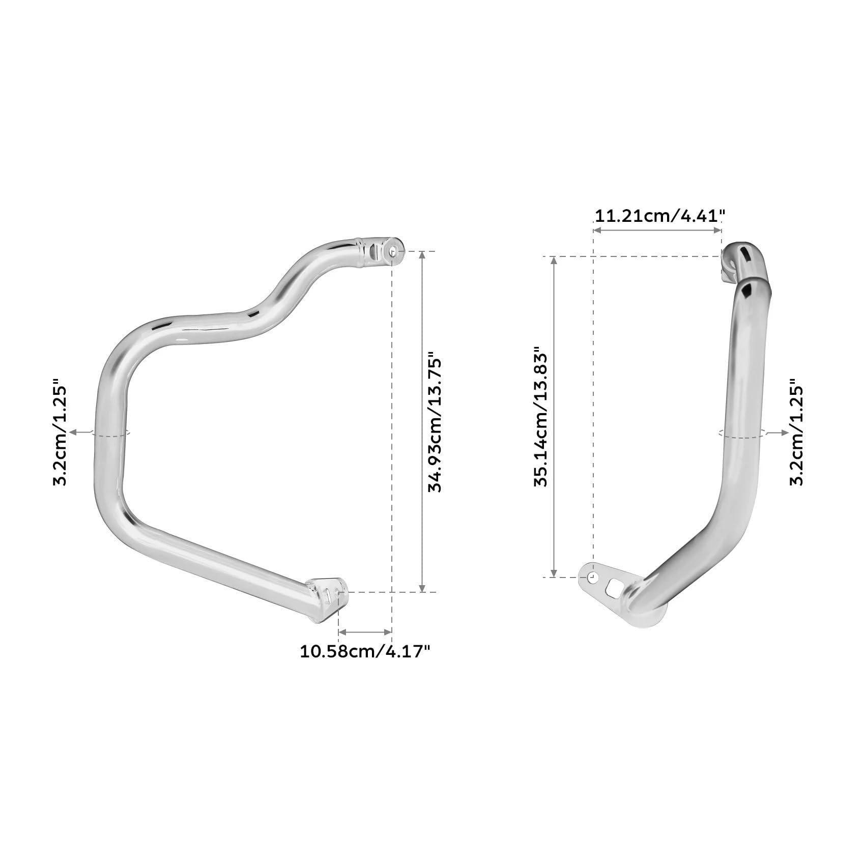 Motorradstoßstange Für Indian Für Sport Für Scout Für Limited Für Sixty Für Bobber 2025 Motorrad Stoßstange Autobahn Motor Schutz Crash Bar Motorrad Motorschutzbügel(Black)