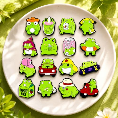 Breloques grenouille verte pour customiser sabots et bracelets enfants