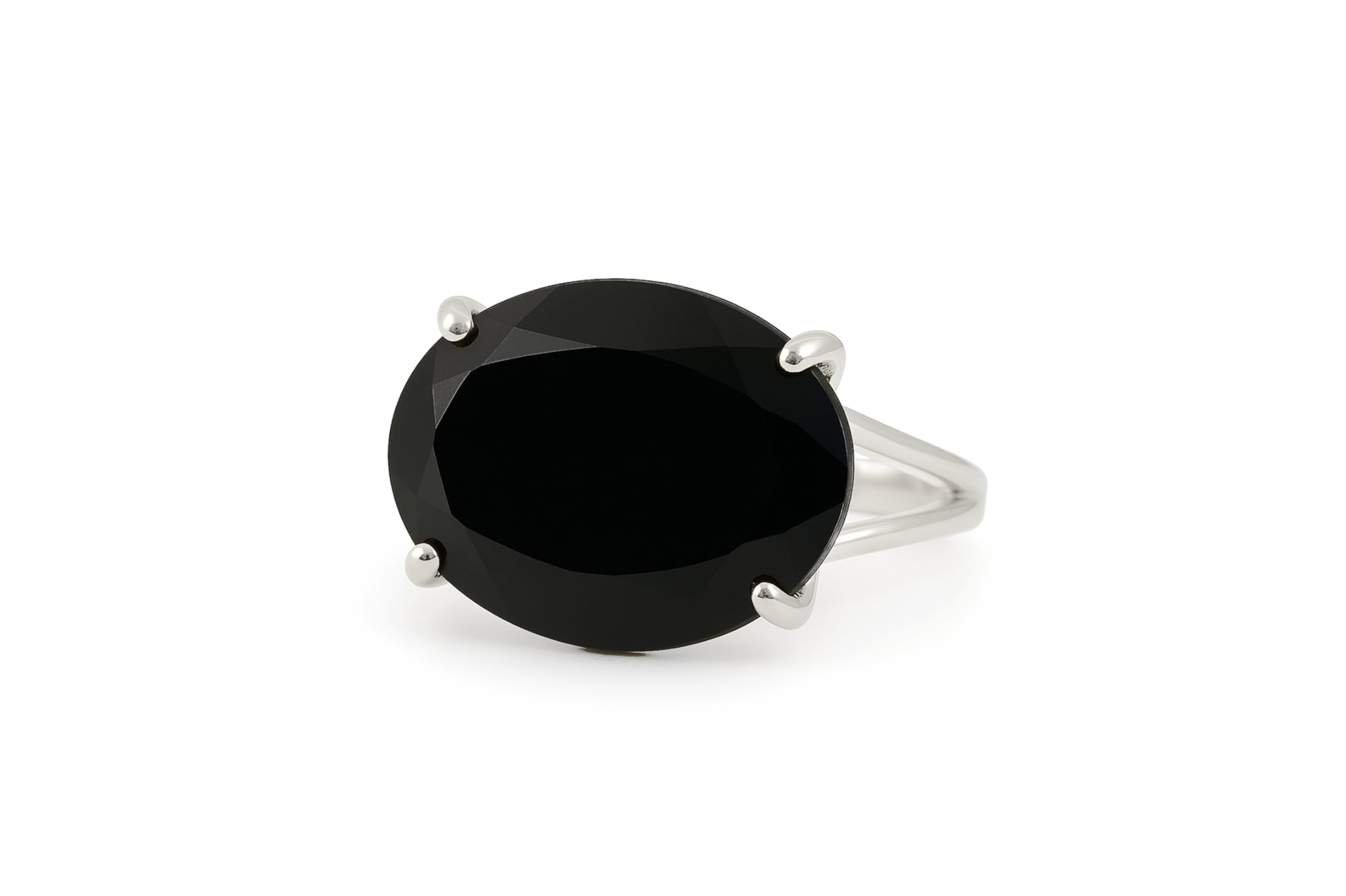Anemone Gioielli Bene Onice Nero per Donne - 14k Oro Reimpito Anello Gioielli con 18x13mm Onice Nero - Artigianale Gemma Anelli per Donne - Incisione Gratuita e Scatola Gioielli