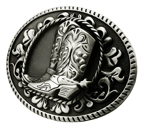 Image of Moranse Cross Cowboy Kneeling Prayer Horse Zinc Alloy Belt Buckles