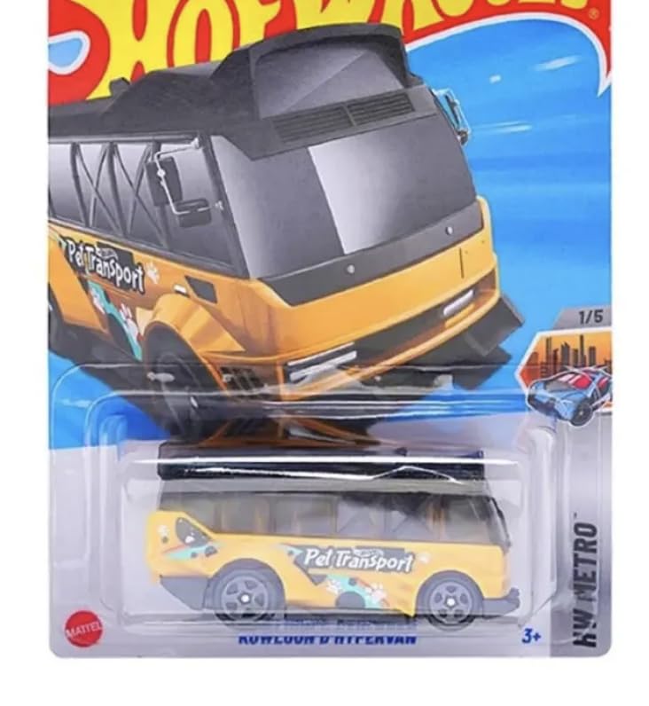 Image of hw Die-Cast 1:64 for Ages 3 and up (Kowloon'd Hypervan | HW Metro | Yellow)