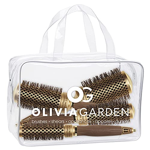 Olivia Garden NanoThermic �Z���~�b�N+�C�I�����E���h�T�[�}���w�A�u���V�L�b�g NT-54 NT-44 NT-34 NT-24 (4�s�[�X�o�b�O)