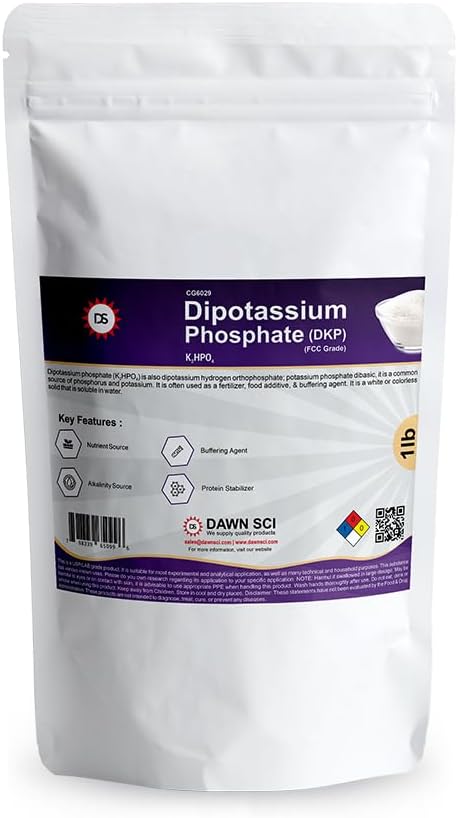 Dipotassium Phosphate (DKP), Food Grade 1 LB