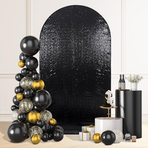 Cubre Arco de Fondo 7.2 FT SquarePie Negro Brillante miniatura 1