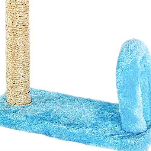 Brinquedo Arranhador Divert Cat para Gatos Retangular com Arco Azul