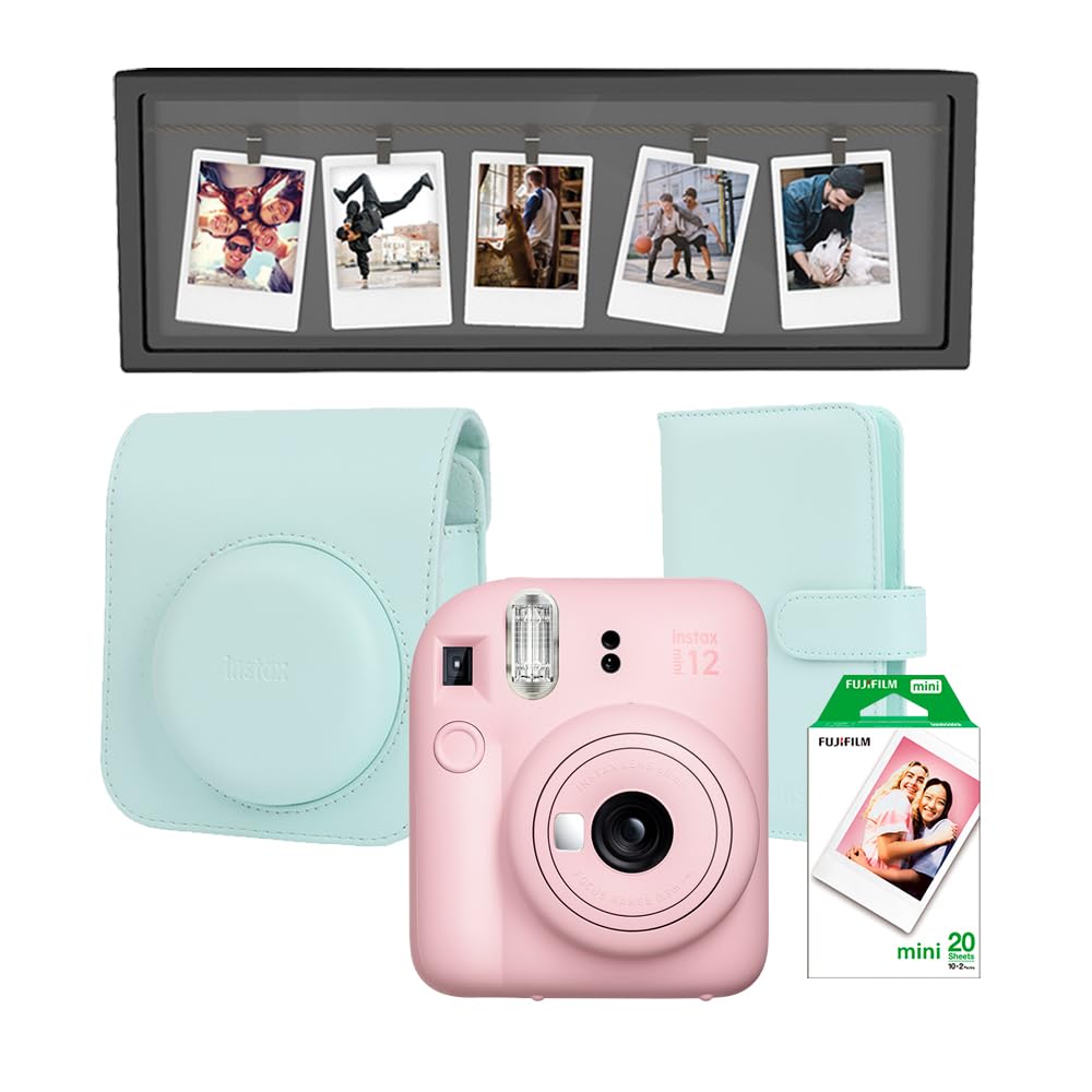 instax Fujifilm Paquete Exclusivo Mini 12 Rosa + Accesorios - Rosa