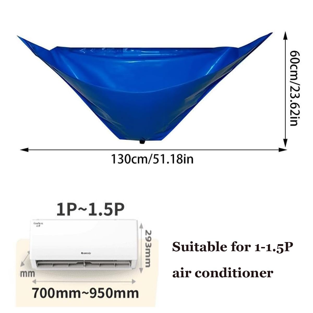 Air Conditioning Cleaner Ac Cleaning Kit Air Conditioner Cleaning Bag With Drain Pipe Ac Cleaning Cover Waterproof Aircon Tools - 15 - View #13